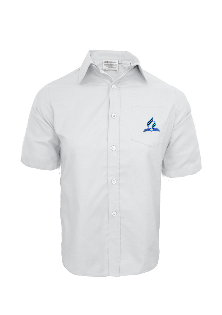 Seventh-day Adventist Boys SS Shirt White